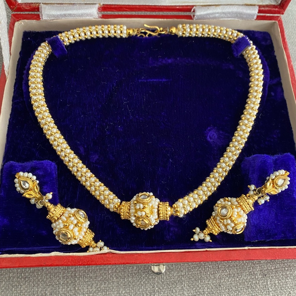 Indian costume jewelry with box